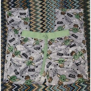 Star Wars Yoda pj pants medium